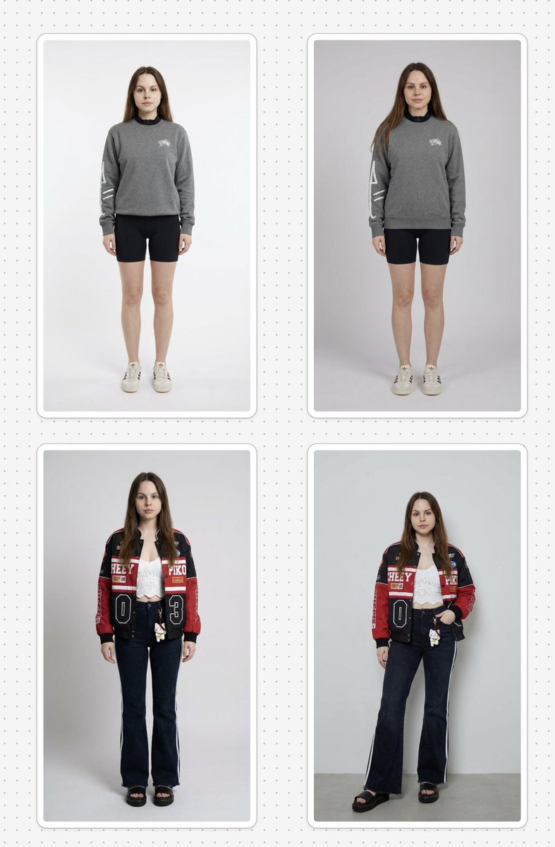 just shipped more realistic try-on at aesty.ai
left: before / right: after
testing with my real clothes