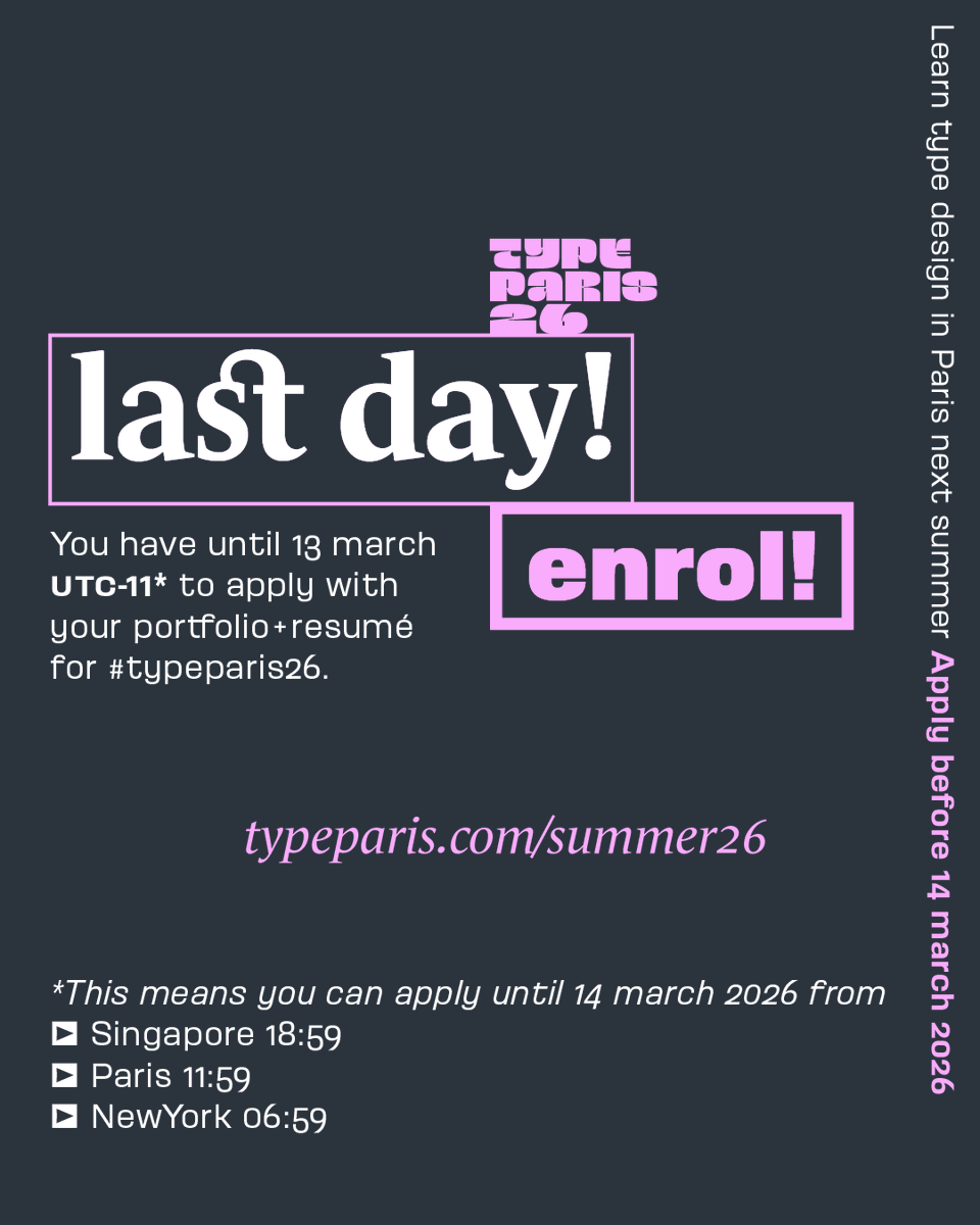 TypeParis Now26 Graphic & Type Conference tweet media