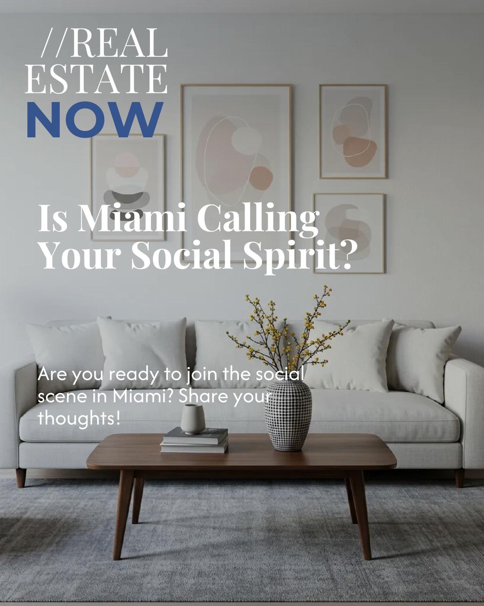 Miami's beaches aren't just for sunbathing, they're the ultimate social playground! Whether it's salsa on South Beach or rooftop cocktails in Brickell, every meetup is an experience. These are just a few reasons why social butterflies flock to Miami! 🌴 #MiamiLiving