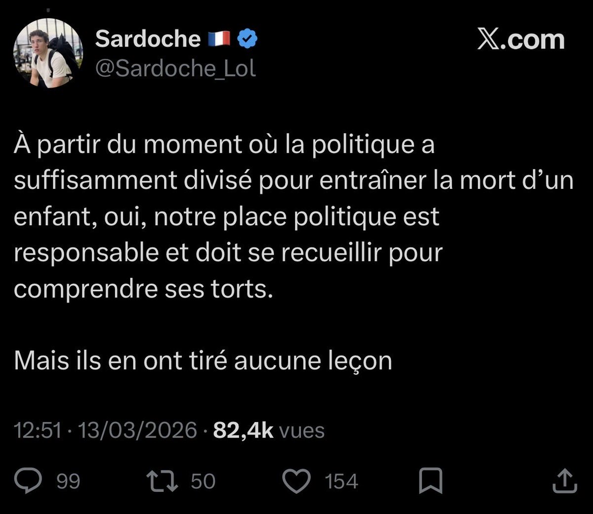Ptdrrrr donc selon lui une gamine de 16 ans est assez mature pour sortir avec lui mais un nazi de 23 ans c’est un « enfant » ?? 😂😂