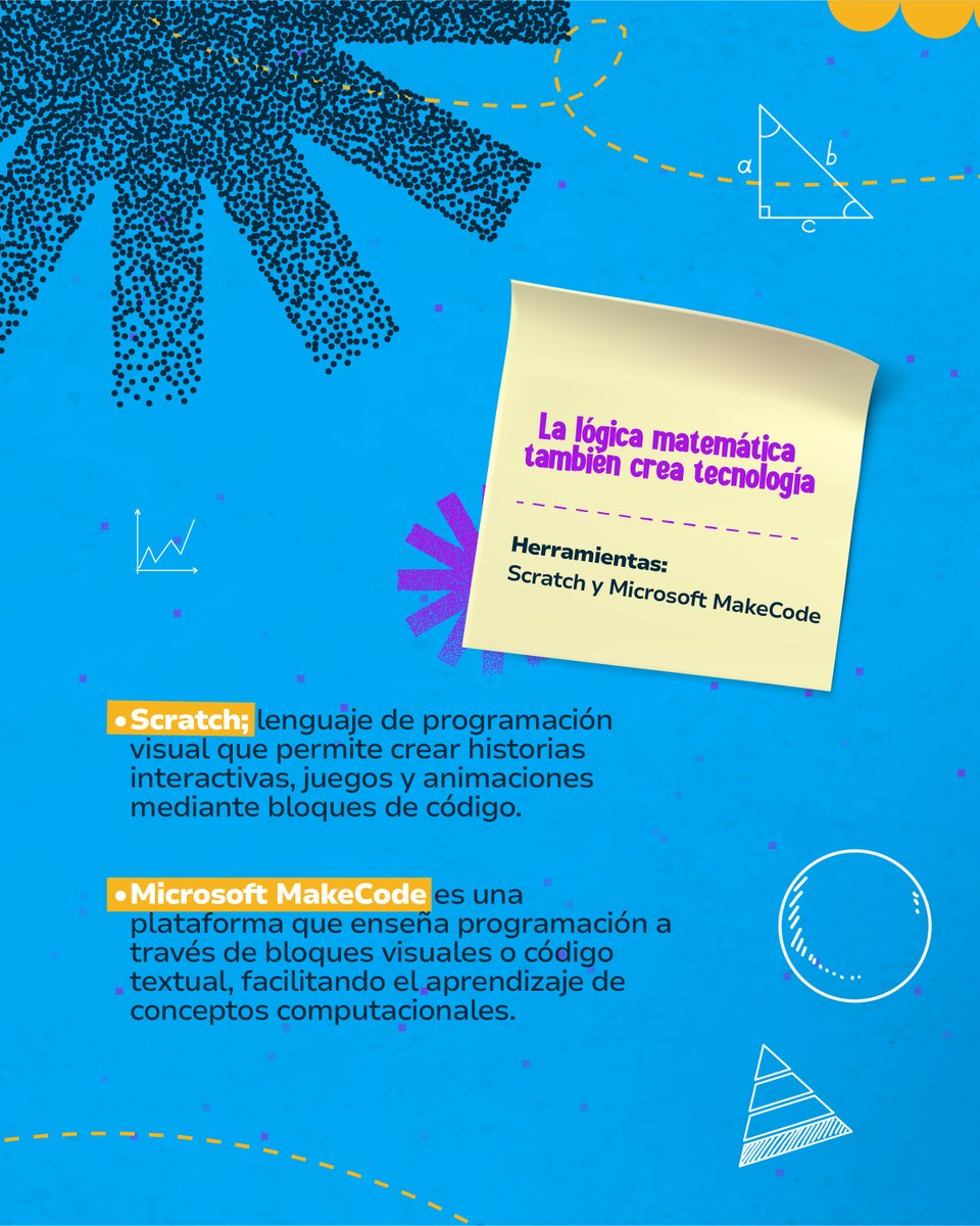 CompuParaEducar's tweet image. El Día Internacional de las #Matemáticas es la oportunidad para explorar nuevas formas de aprender.

En los contenidos de @CompuparaEducar encontrarás herramientas como GeoGebra, PhET Interactiv, Scratch y Microsoft MakeCode para fortalecer la lógica matemática y la programación.