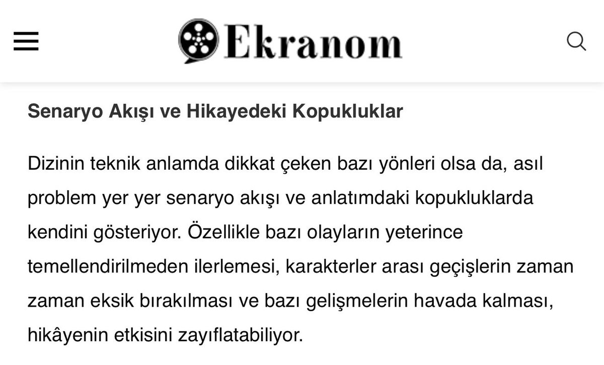 This is the main weakness of #Sahtekarlar , all the stories lack depth.