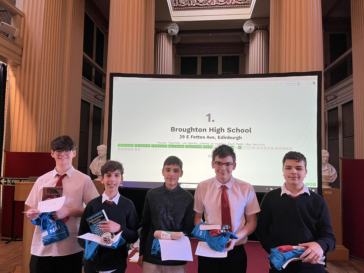 Broughton High Maths tweet media