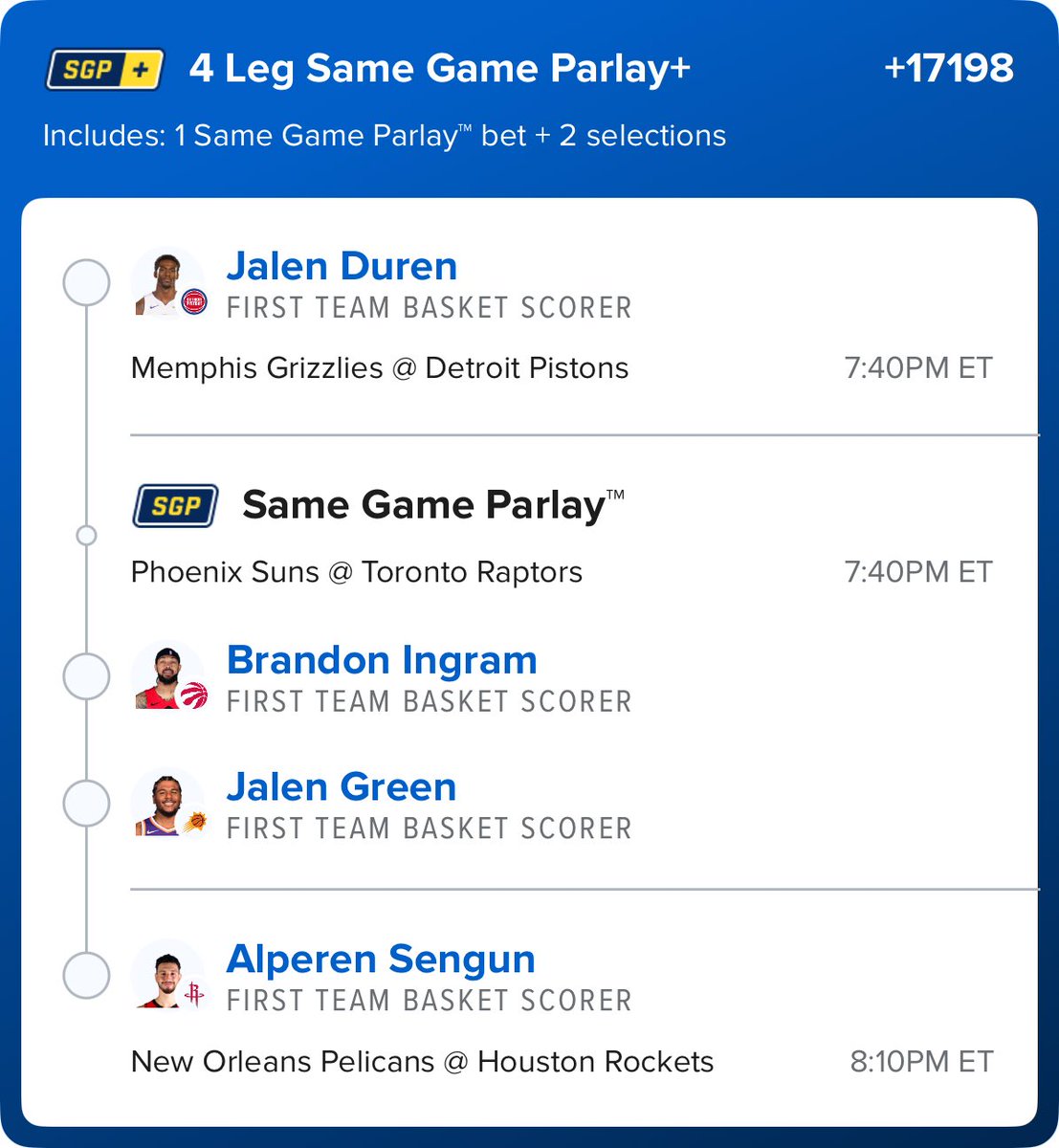 Sunnshiinneee's tweet photo. @TMThreadDiscord suggested… we delivered. 

First Team Scorer collab with @Romeodamus 🔮☀️🫰🏼

Round Robin by 3. Must manually pair each 3 man combo due to Ingram/Green being from the same game. 

Link in replies

#MoneyThread #NBA #Romeodamus #Sunshine https://t.co/iHVvDoki1n