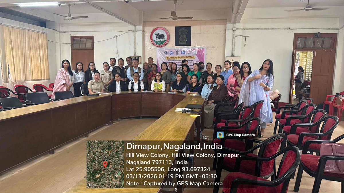 Nationwide Mahila Jan Sunwai (public hearing) for women started on 9th March 2026 under the initiative of National Commission for Women <a href="/ncwindia/">NCW</a> organized by Nagaland State Commission for Women in collaboration with District Administration, District Legal Service Authority and