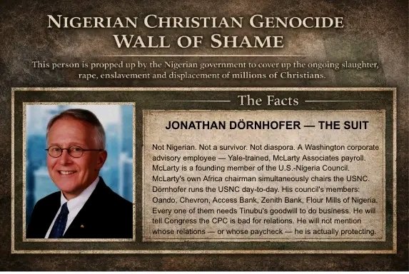 These are the people who plan to stand before the US Congress on March 26 &amp; lie on behalf of the corrupt Tinubu <a href="/officialABAT/">Bola Ahmed Tinubu</a> regime and APC <a href="/OfficialAPCNg/">APC Nigeria</a> -- to cover up the ongoing genocide of Christians, &amp; ensure the US does nothing to stop it. Make them famous.

#EarthShaker