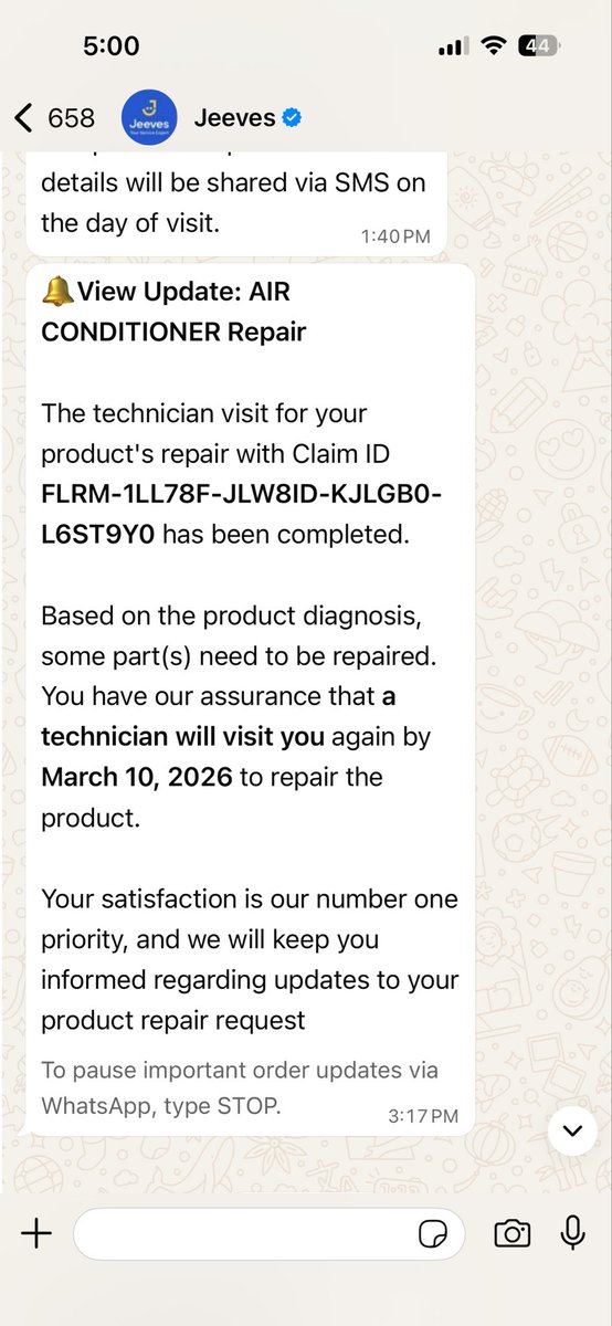 n1rdosh's tweet photo. Apparently, "Warranty" on @Flipkart's Marq ACs is just a suggestion. 10 days of silence on my complaint. Dealing with the heat is easier than dealing with your support team. 

*Claim ID CLAFLK250038148628589*.

Fix this! @FlipkartSupport #Flipkart #Marq #ConsumerGrievance https://t.co/Cdd1ANVAL5
