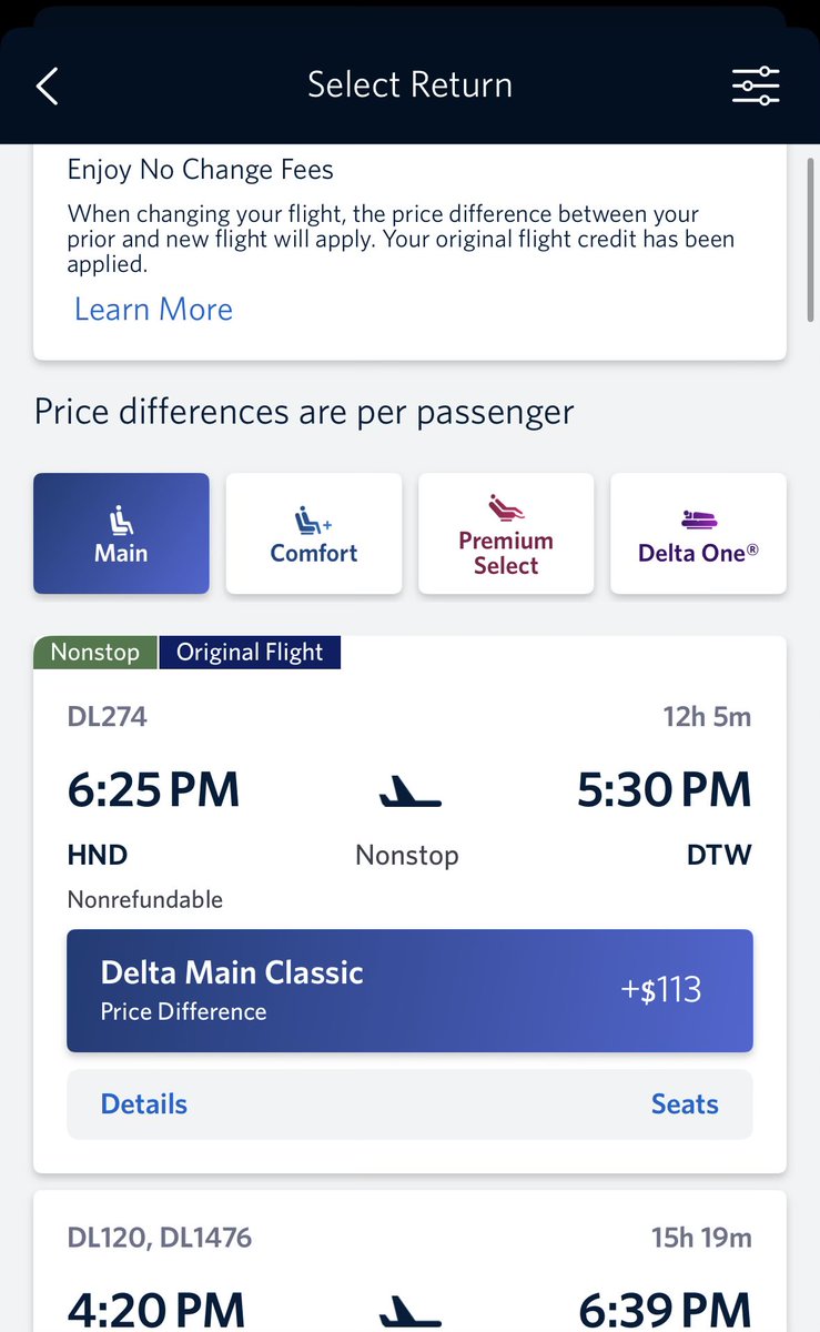 katieyaeom's tweet photo. That feel when it costs more to downgrade than your original flight 🥹😏 https://t.co/wHWUcgwqax