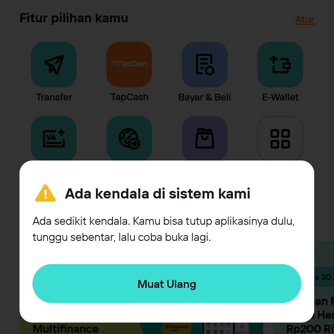kzryx's tweet photo. @BNICustomerCare Min kni knpa setiap msuk tulisanny kyak gni.? Error kah.? https://t.co/W5ThJVR6z2