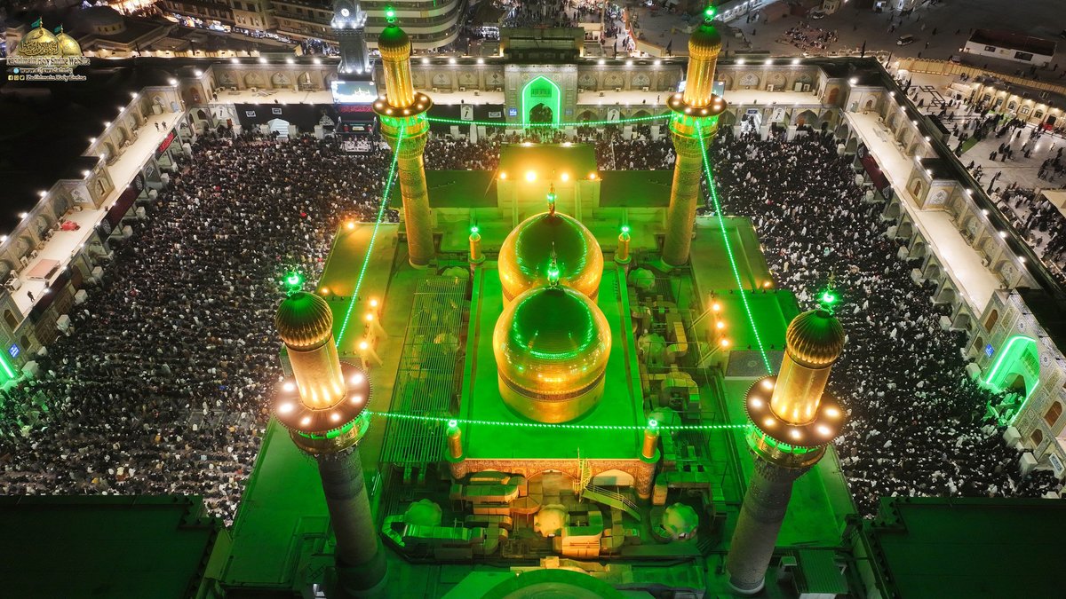 kadhimain's tweet photo. Spiritual atmospheres of the Eve of the twenty-third of Holy Ramadan (#Laylatul_Qadr) from Imamain Kadhimain (PBUT) Holy Shrine.

ليلة الثالث والعشرين من شهر رمضان المبارك #ليلة_القدر من رحاب الصحن الكاظمي الشريف

Fri, 13 March 2026/ 23– Ramadan Month, 1447
#kadhimain_holy_shrine https://t.co/pgxyFboRYf