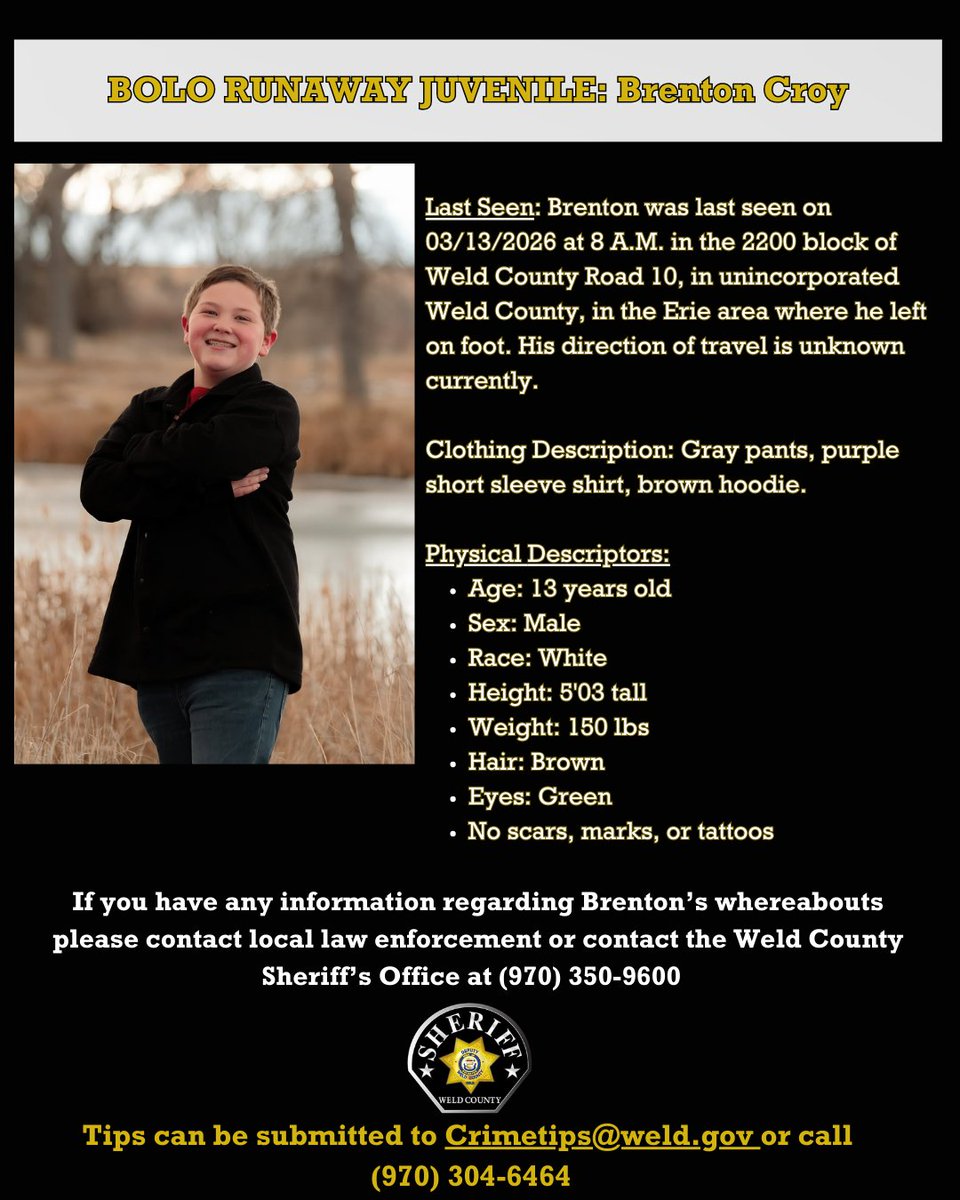 Weld County Sheriff tweet media