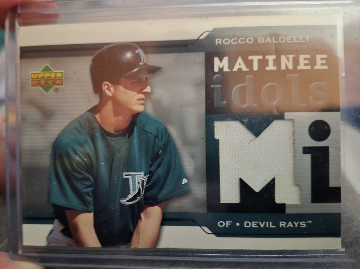 freehan11's tweet photo. @CardPurchaser My favorite #DevilRays player. https://t.co/3HJEyaQz2u