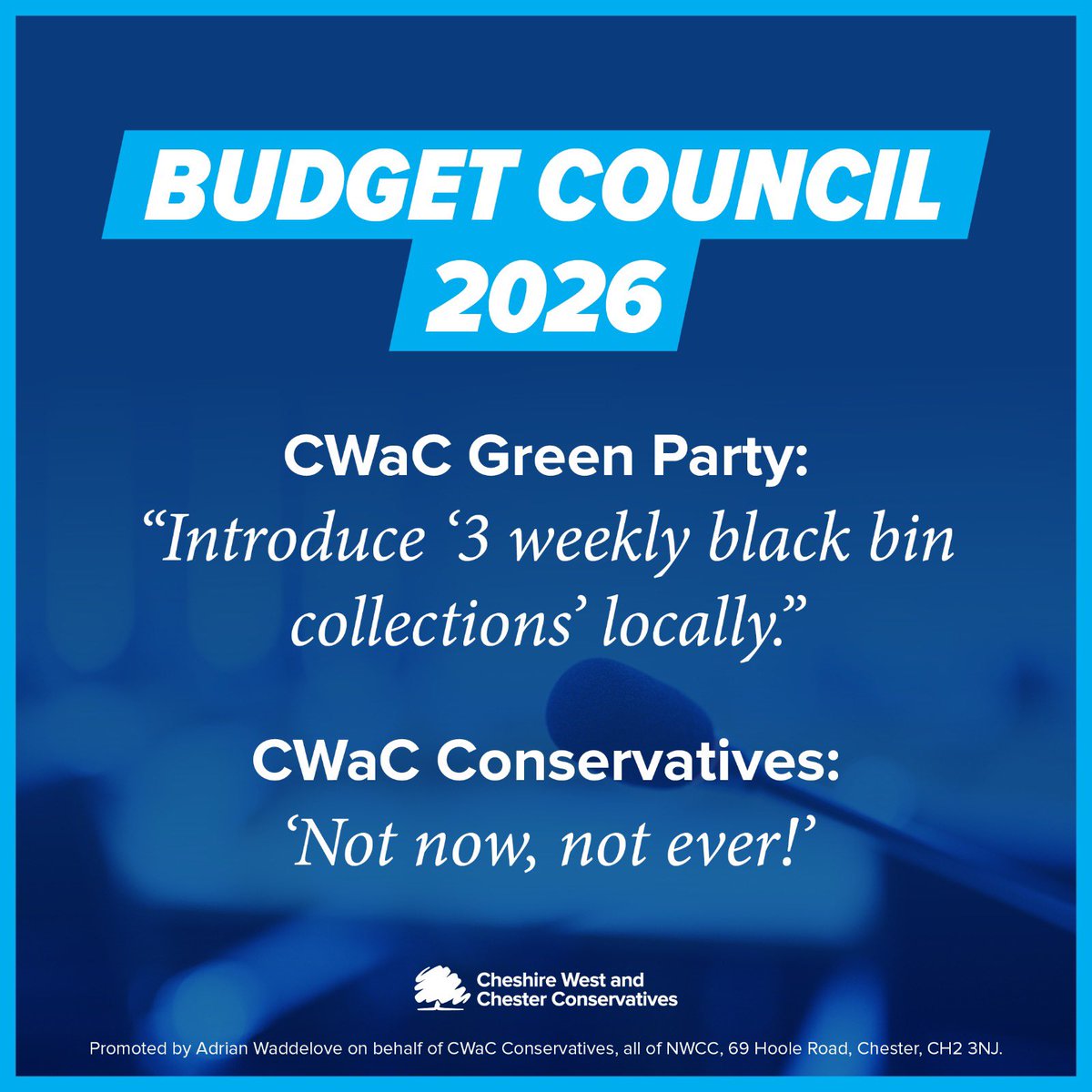 CWaC Conservative Councillors tweet media