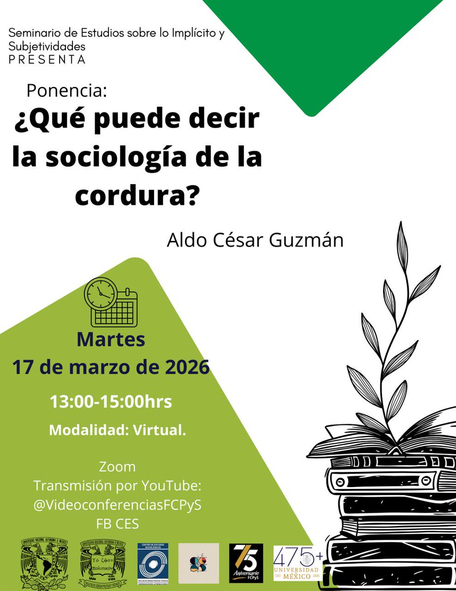 Centro de Estudios Sociológicos | FCPyS | UNAM tweet media