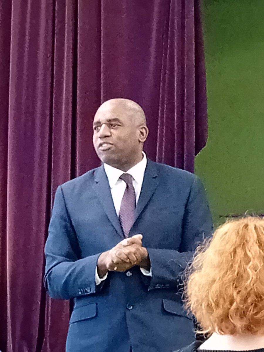 SteveMonLabour's tweet photo. Inspiring talk by @DavidLammy and a quick chat about Peterborough. https://t.co/BHcYQdILV1