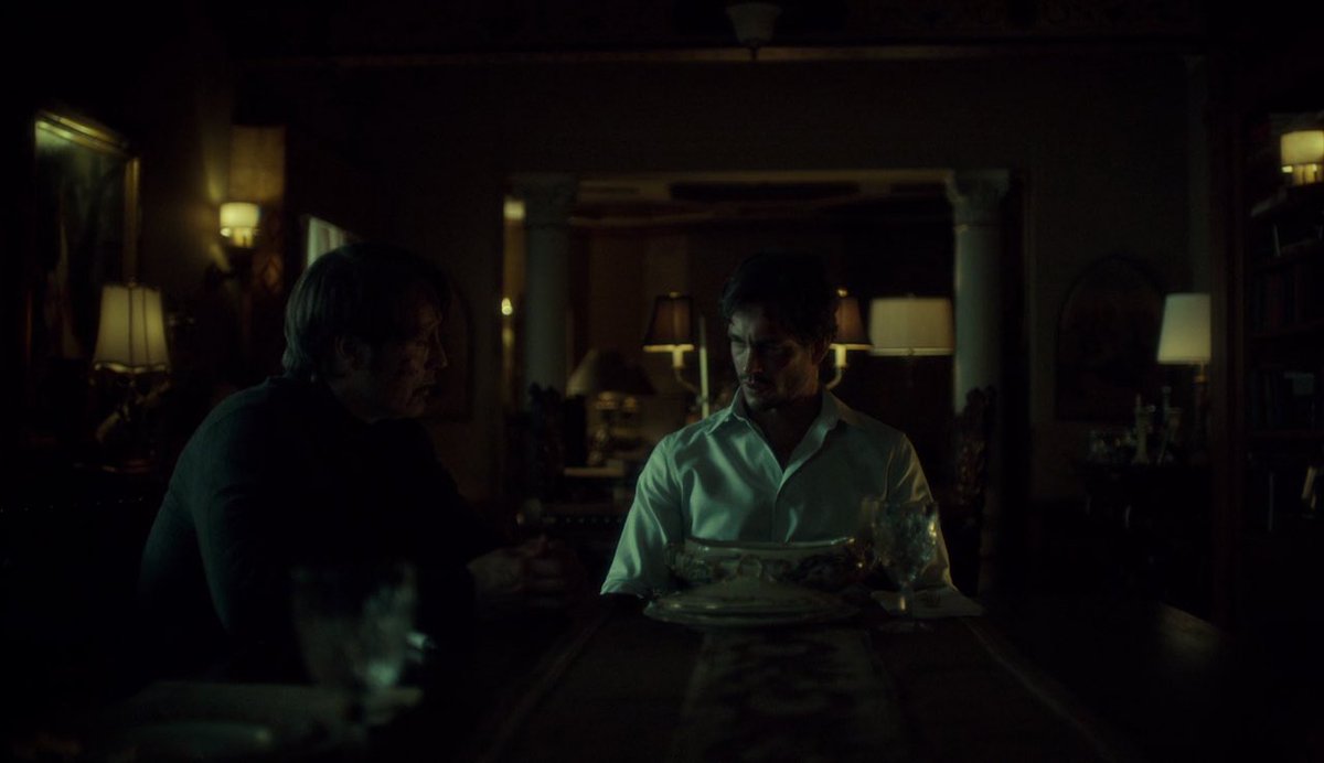 headinanebula's tweet photo. hannibal’s weak-ass attempt at killing will never fails to fry me. taking five business days with an actual SAW to produce one lousy scratch is embarrassing. attention whore. for his own sake i hope that post-fall he learned to just ask his husband nicely for it https://t.co/7252NYQkKA