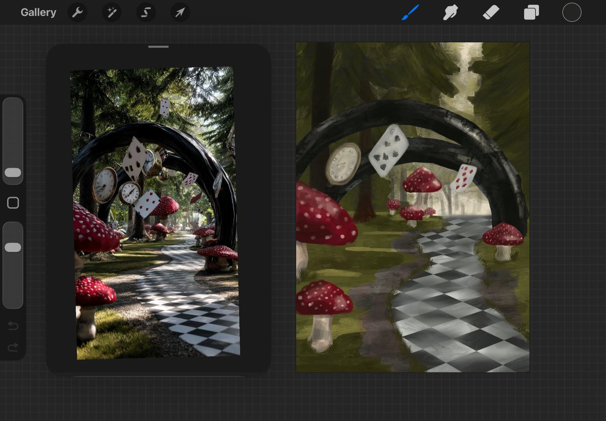 nina_designs's tweet photo. right now I’m sketching this scene from Alice in wonderland!! https://t.co/thNt97uffR