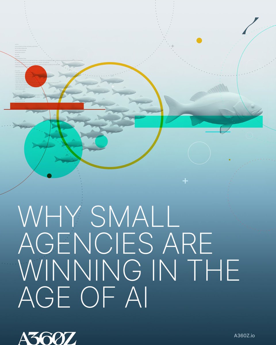 AI was supposed to favor the biggest agencies. But it may actually be giving smaller ones an edge. Why the agency landscape could shift in the age of AI:
a360z.io/post/why-small…