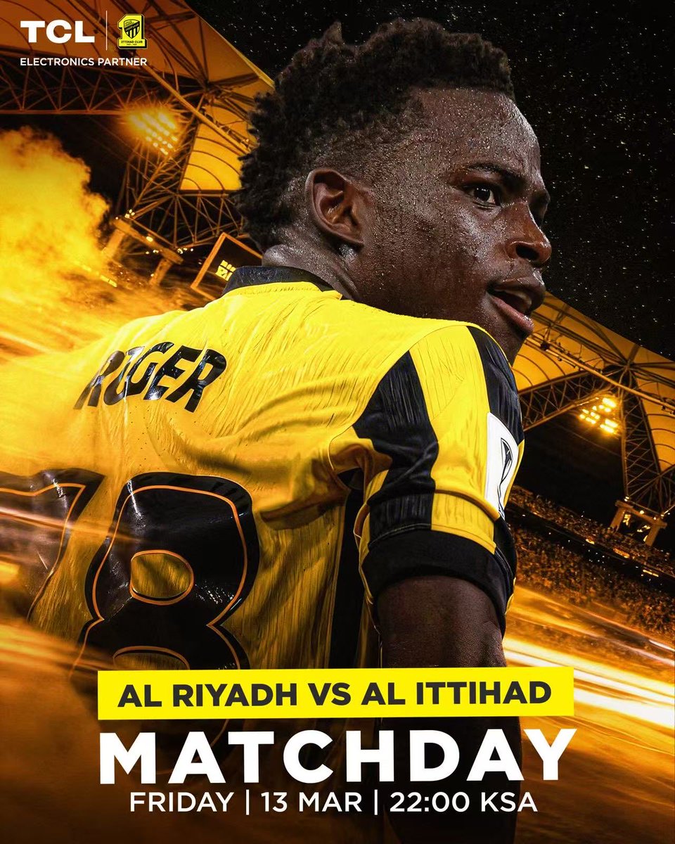 مع TCL، استمتع بتجربة مشاهدة استثنائية لكل لحظة حماسية في المباراة.

💛 تتوقعون النتيجة كم؟
اكتبوا توقعاتكم في التعليقات 👇

يلا اتحاد 🔥