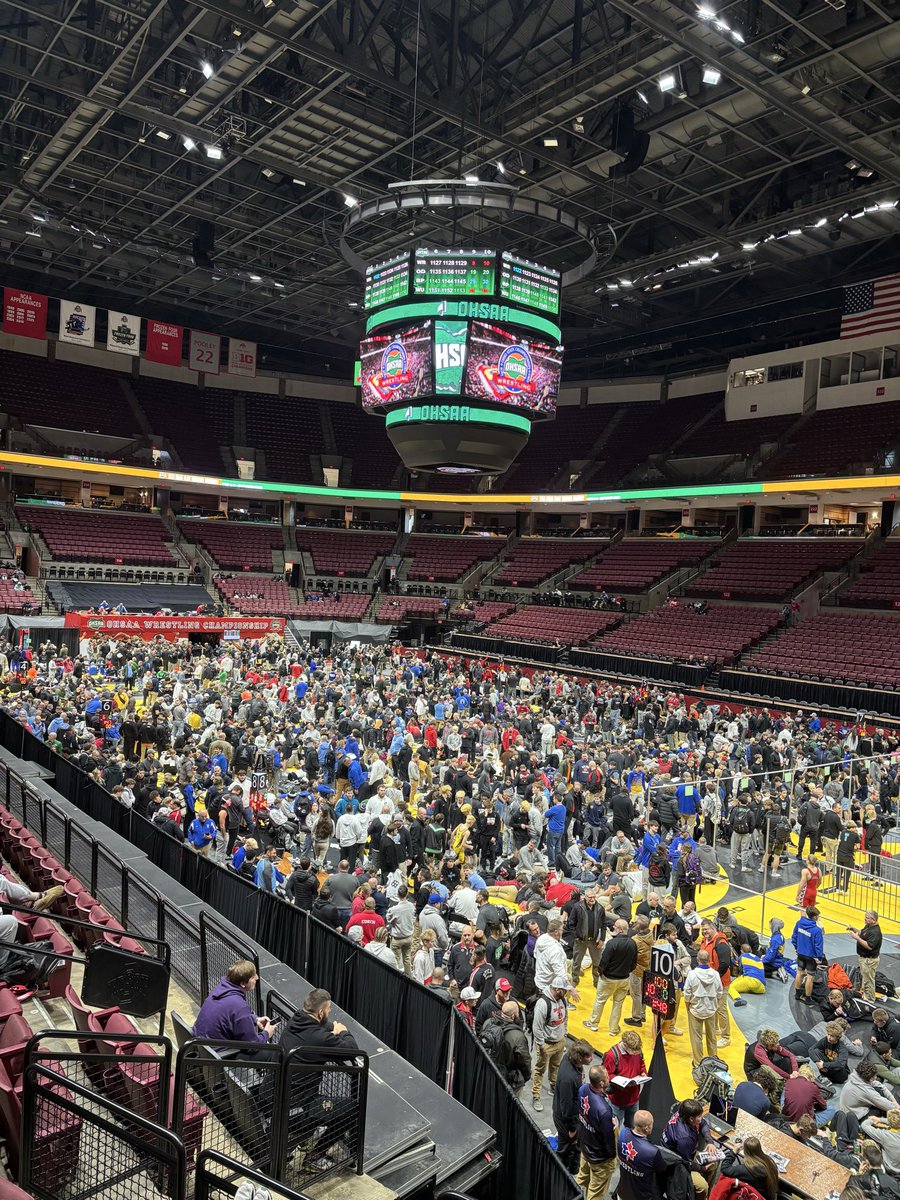 State Tournament Update: All made weight. Wrestling begins at 4:45 pm D1 boys and 6:20 pm for the girls.