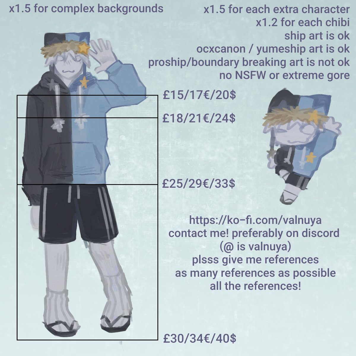 VAL!!!! (COMMS OPEN) tweet media