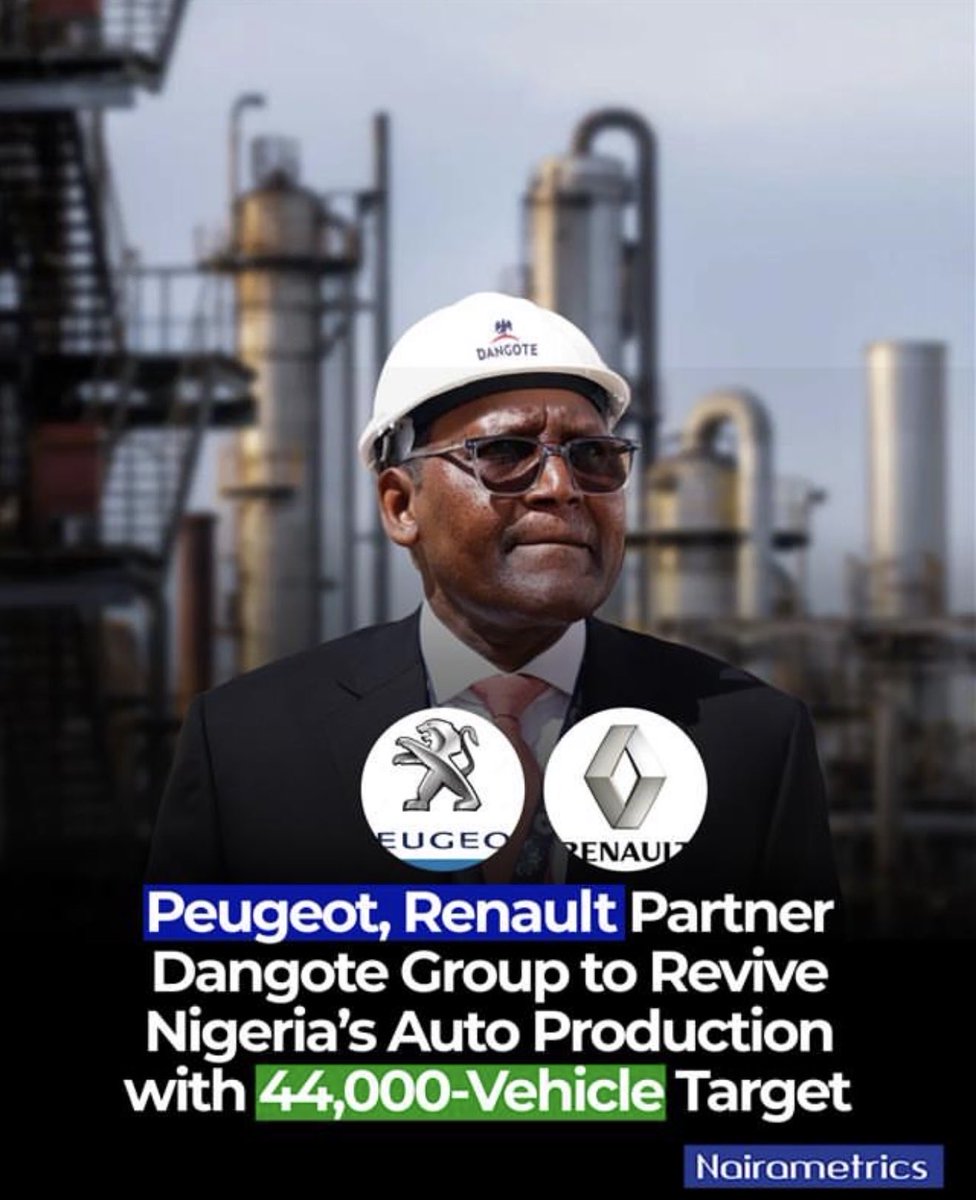 stbinspires's tweet image. One thriving industry can be the catalyst for growth! #stbinspires #dangote #peugeot #renault #nigeria