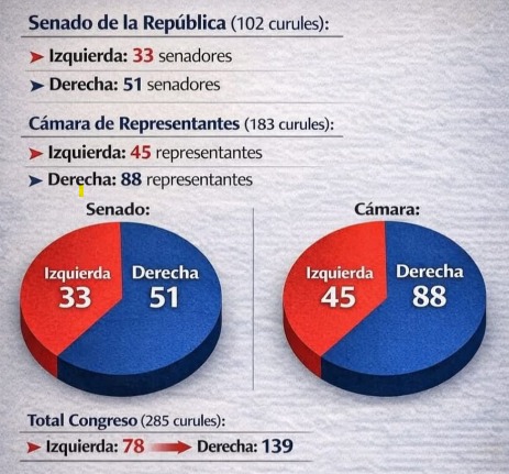 torresmena11's tweet photo. @Siu890 @IAelectoral @ABDELAESPRIELLA @PalomaValenciaL @PactoCol @CeDemocratico @AlvaroUribeVel @AngelicaLozanoC @carlosecaicedo @MovSalvacionNal @Enrique_GomezM La cosa va así,  la izquierda se concentra en un solo bloque y los que le hacen oposición es el otro bloque

Ahora dónde ve UD  que la izquierda ganó? Sigue teniendola difícil

y con el escándalo que tiene encima por repartición de mermelada por votos, superando a la derecha https://t.co/XKrvbM0iYH