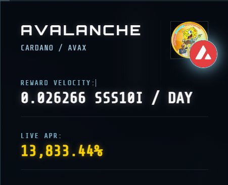 $AVAX on $SOL

Powered by $CARDANO

CARDANO/AVAX Yield farming is now live.

Farm Now: defi.sss10i.com

Thank you for your attention to this matter,

- CH