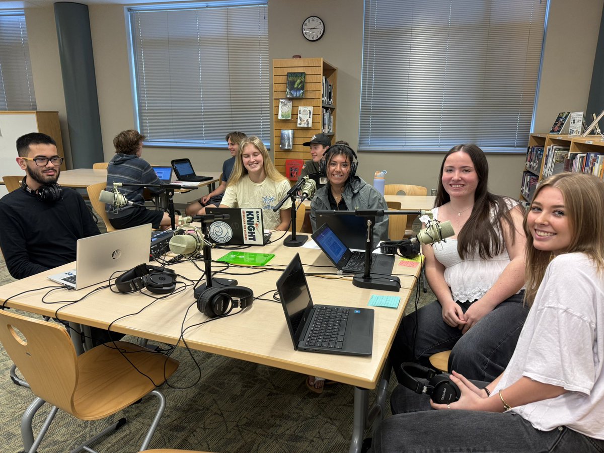 BioKnights's tweet photo. Super happy to be invited to be a special guest for a podcast in Mrs. Morris’ class.  Such a cool authentic experience &amp; these kiddos shared such wonderful ideas for “overwhelm”. Timely advice, I’d say. 🩷 https://t.co/rh0zjwN4nu