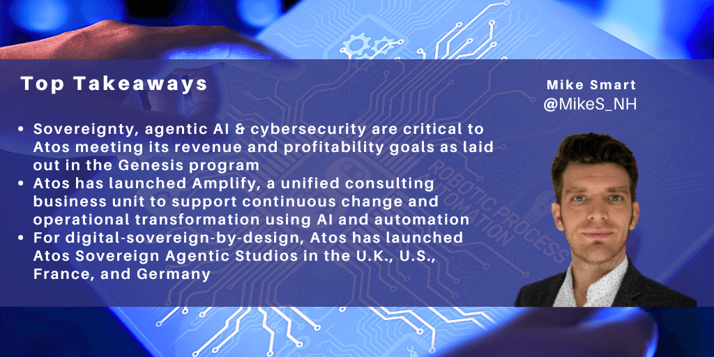 johnl_nh's tweet image. .@MikeS_NH has published a new @NHInsight blog post – '@Atos’ Three Big Bets: Sovereignty, Agentic AI &amp;amp; Cybersecurity' sowo.kr/Bdlgkud0

#ITservices #AgenticAI #AI #Automation #Cybersecurity #Digital #DigitalTransformation