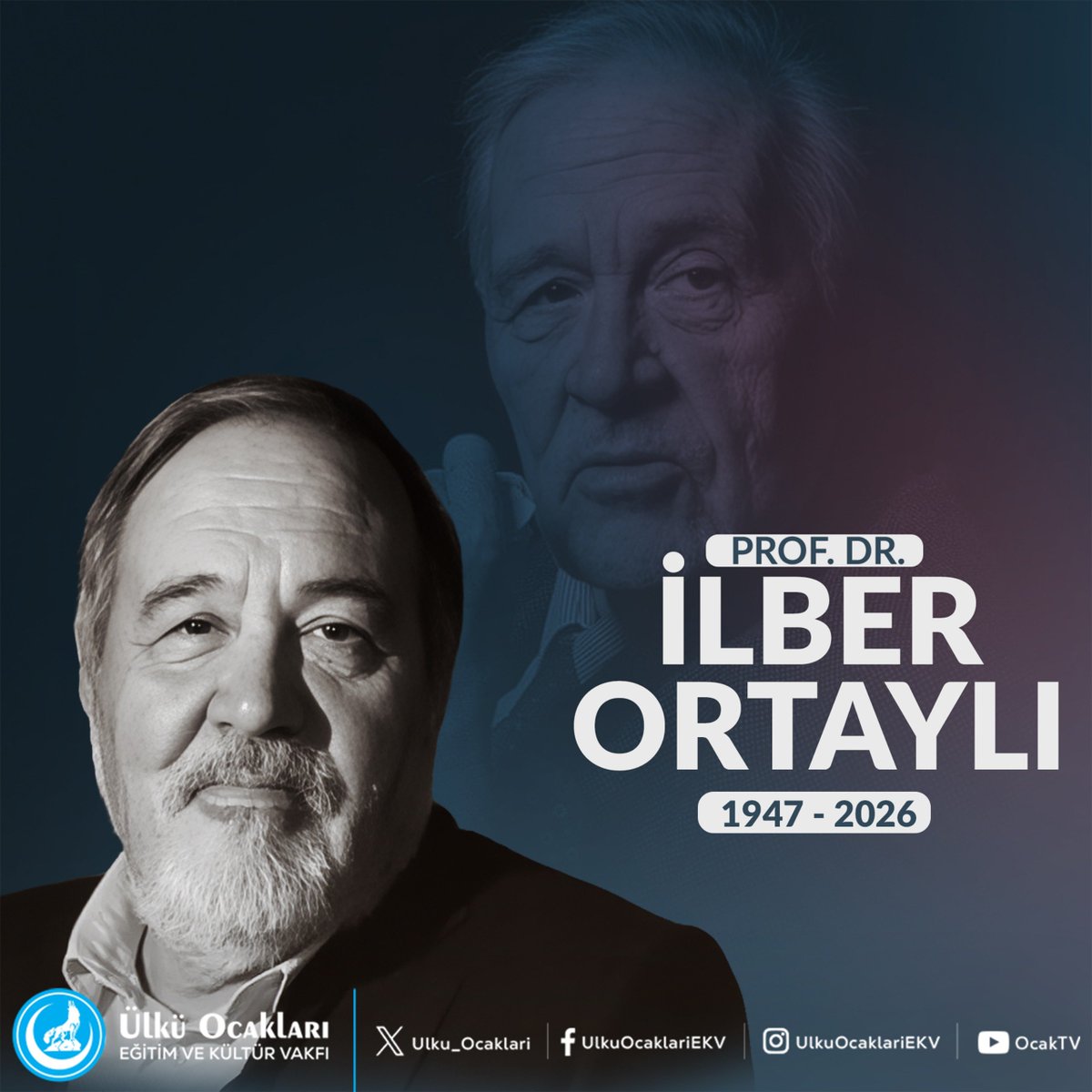 Türk milletine mâl olmuş değerli tarihçi, akademisyen ve yazar Prof. Dr. İlber Ortaylı'ya Allah'tan rahmet, yakınlarına ve milletimize başsağlığı diliyoruz.