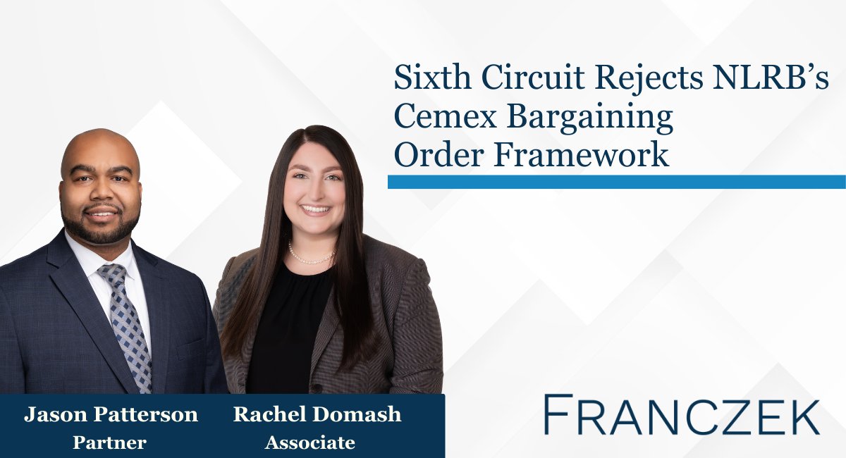 Franczek tweet media