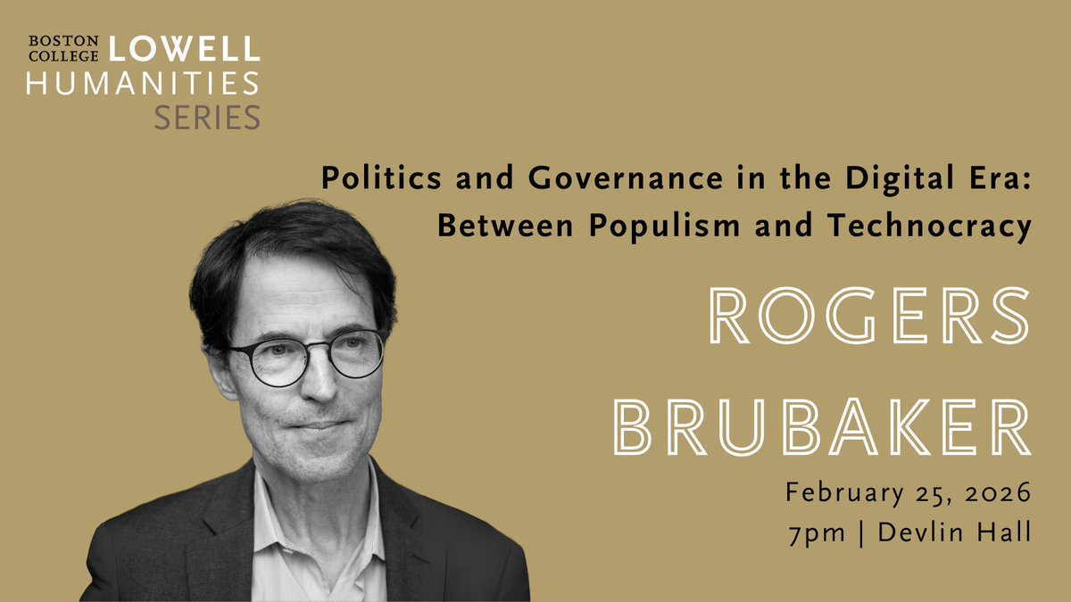 BC Lowell Humanities Series tweet media