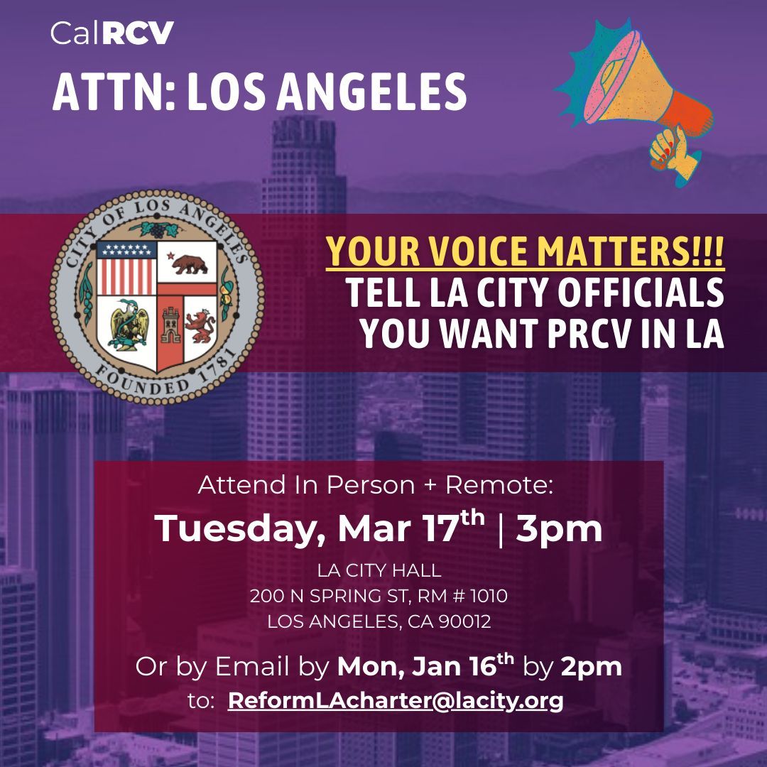 California Ranked Choice Voting Coalition tweet media