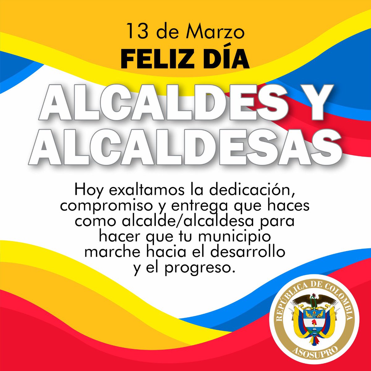asosupro's tweet photo. FELIZ DÍA
ALCALDES Y ALCALDESAS

Hoy exaltamos la dedicación, compromiso y entrega que haces omo alcalde/alcaldesa para acer que tu municipio narche hacia el desarrollo y el progreso.
#asosupro #Alcalde #alcaldesa #DiaDelAlcalde #felizdia https://t.co/yzYxDhJRHw