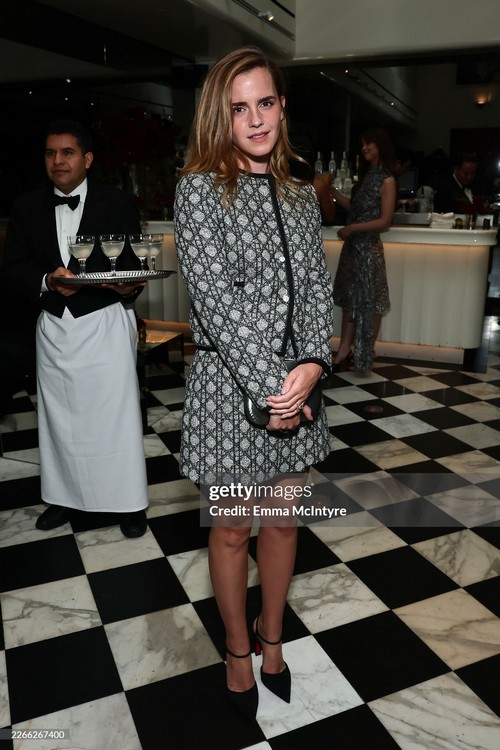 EmmaWatsonVid's tweet image. New! Emma Watson at the W Magazine and Dior host intimate dinner at Beverly Hills, California, 12th of March, 2026.

Emma and Macaulay are so cute 🥰