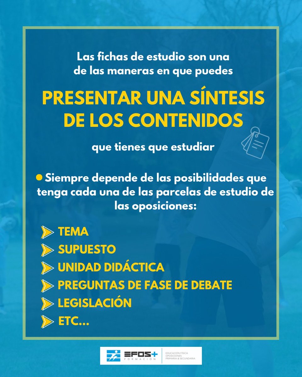 Preparación oposiciones Educación Física tweet media