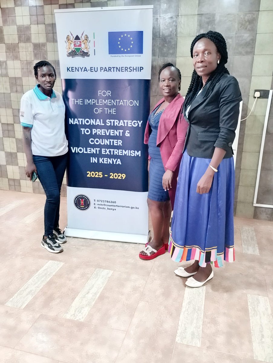 MDihanda's tweet photo. Busia Social Justice Centre participated in a Kenya–EU Partnership workshop by the National Counter Terrorism Centre on implementing Kenya’s PCVE Strategy (2025–2029).
CSOs in Busia highlighted the role of women in preventing violent extremism. 
#busiasocialjusticecentre 
#HRDs https://t.co/n9jeuKm4Vv