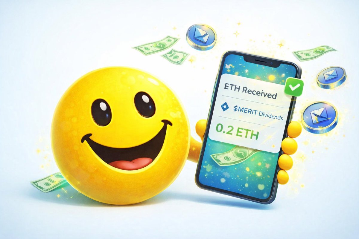 MeritToken's tweet image. Happy International Day of Happiness! 😄 You know what makes us happy? Seeing the 'ETH Received' notification in our wallets thanks to $MERIT dividends. 💸✨

$MERIT #MERIT #BASE #crypto #CryptoTrading #CryptoCommunity #cryptoforall #CryptoGem