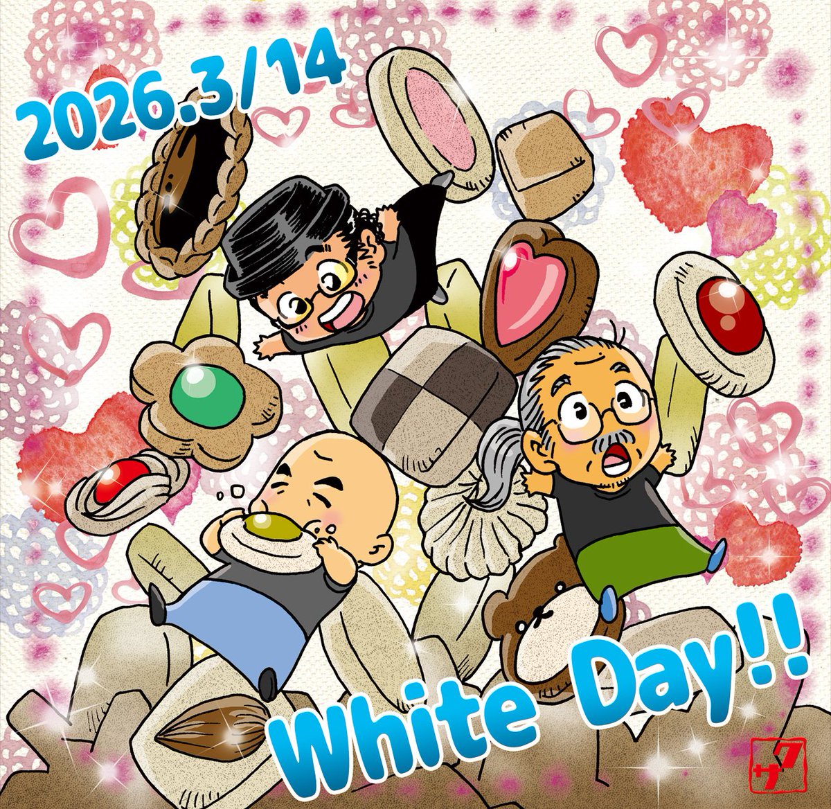 ハッピー人間椅子ホワイトデー!
#人間椅子
#ningenisu
#ホワイトデー 