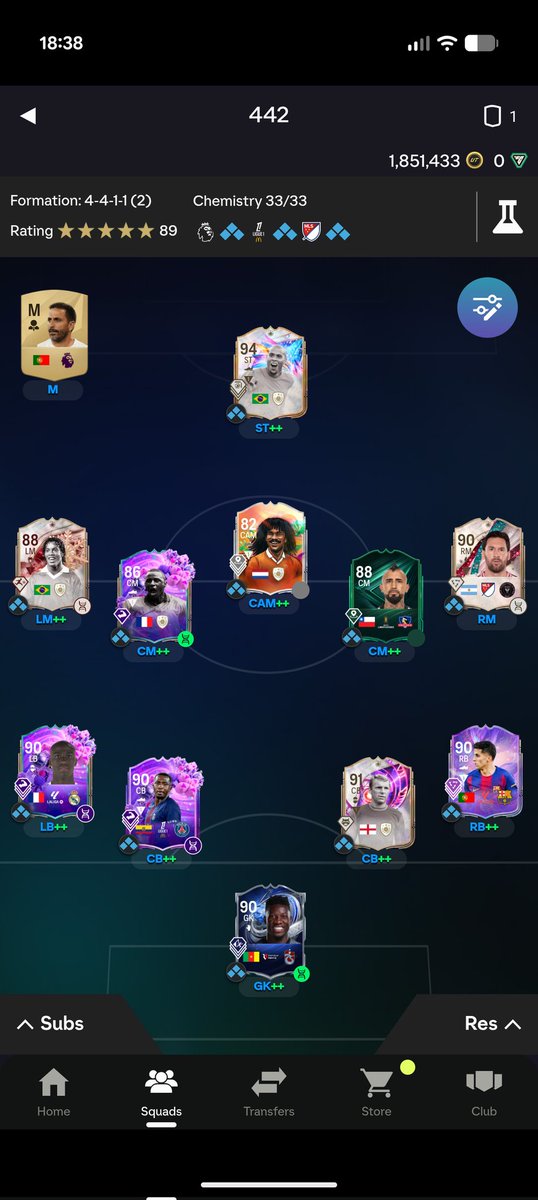 Ceppo61's tweet photo. @rxckydusa I can't pass the 13-14 win line because I face so many drop back hold the door cdms, counter attack players... My goal is to have a full icon team with Carlos on the left Zidane in the middle etc... Any suggestions how to deal with that would be appreciated. No room for Pina.. https://t.co/vlbToQrpoR