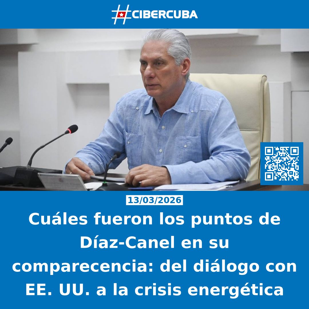 CiberCuba's tweet image. Cuáles fueron los puntos de Díaz-Canel en su comparecencia: del diálogo con EE. UU. a la crisis energética

Leer más: shrlnk.org/noticias/2026-…