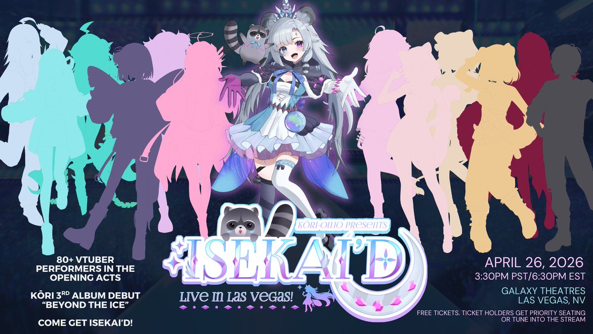 Kōri-Oujo🍧🦝【HEIRS】🔜ISEKAI’D VEGAS CONCERT tweet media