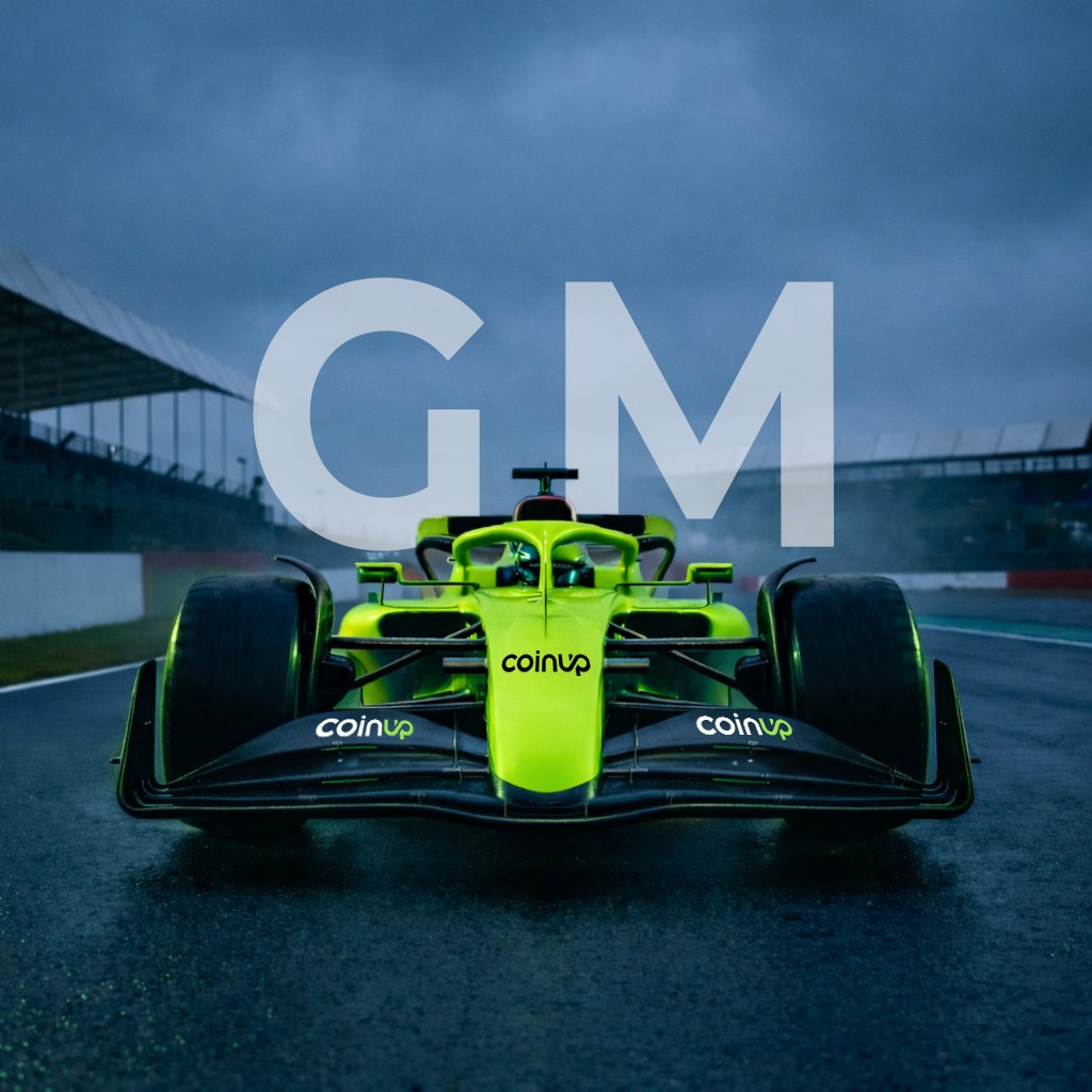 ☀️ GM CoinUp fam

🏎️ Keep your edge. Keep your speed.

🐂 Bull run always rewards the prepared.

#CoinUp #CP #web3 #GM