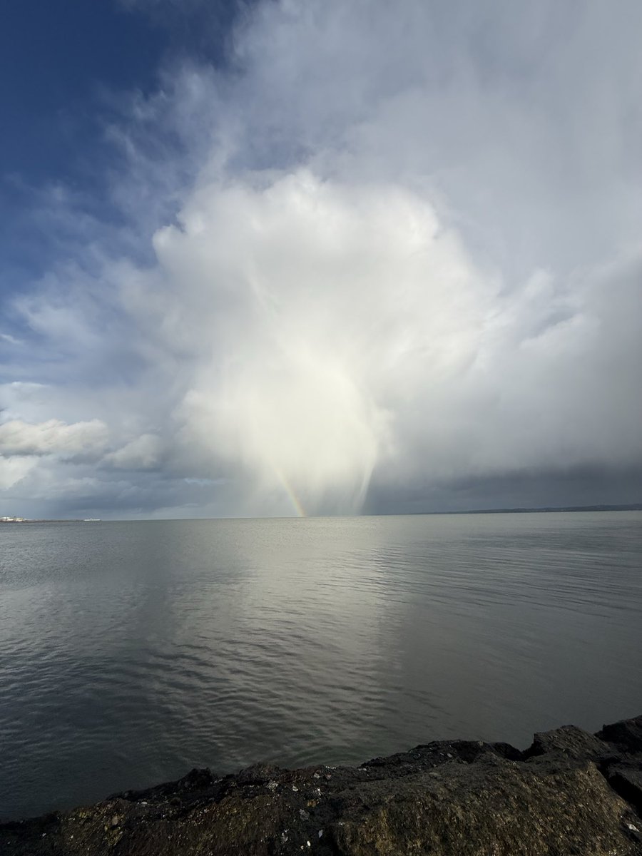 Jamesathome82's tweet photo. Post hail on Belfast lough. @LoveBallymena @WeatherCee @barrabest https://t.co/SK7SJ77GqY