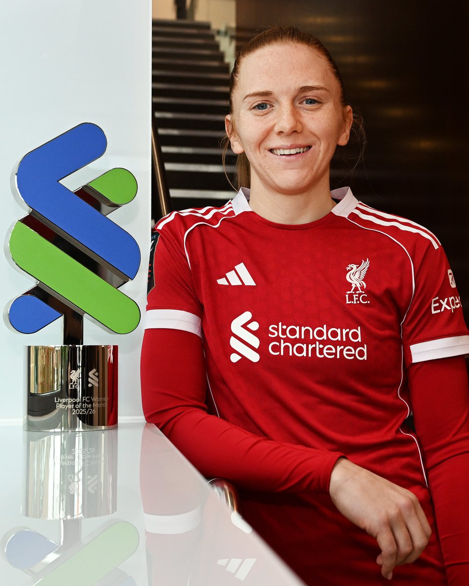 LiverpoolFCW's tweet photo. A second @StanChart Player of the Month award for @Ceriholland_11 this season 🏆

Well-deserved, Ceri 🙌