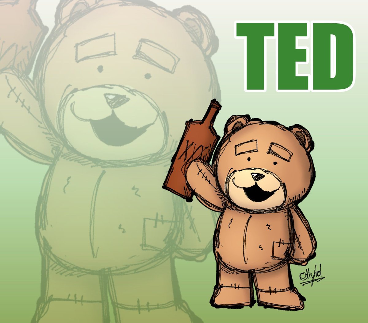 Buttsex907's tweet image. Stupid fat fuck bear #TED #fanart #tedtwt