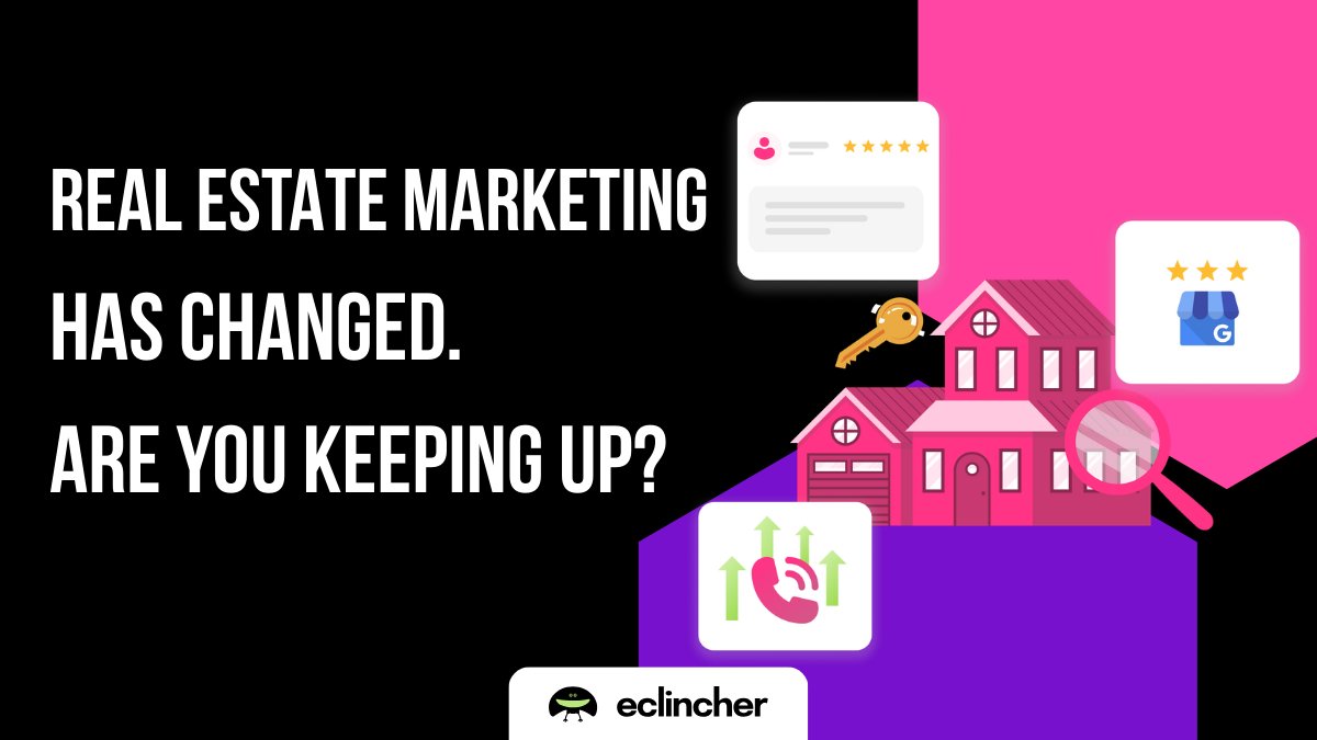 eclincher's tweet image. Managing real estate social media manually? 🏡

Post listings, reply to DMs, track engagement — all in one platform with Eclincher.

Automate. Stay visible. Close more deals.

🔗 Eclincher: eclincher.com/real-estate-ma… 

#RealEstateMarketing #PropTech #MarketingAutomation