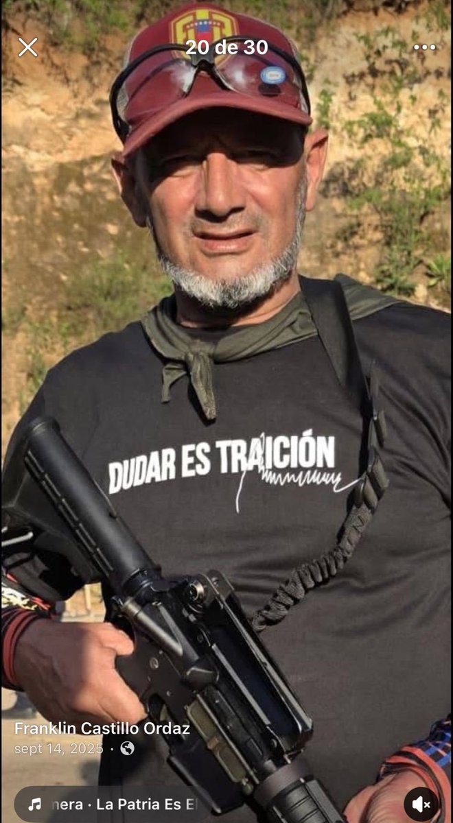 05t1n40's tweet photo. Identificado el malandro paramilitar que amedrenta a periodistas que cubren el despertar del venezolano.

Se trata de Franklin Castillo Ordaz, comprobado paramilitar del chavismo.

Estos son los pacifistas de la revolución: terrorismo de Estado puro y duro. https://t.co/8nIzquPACJ