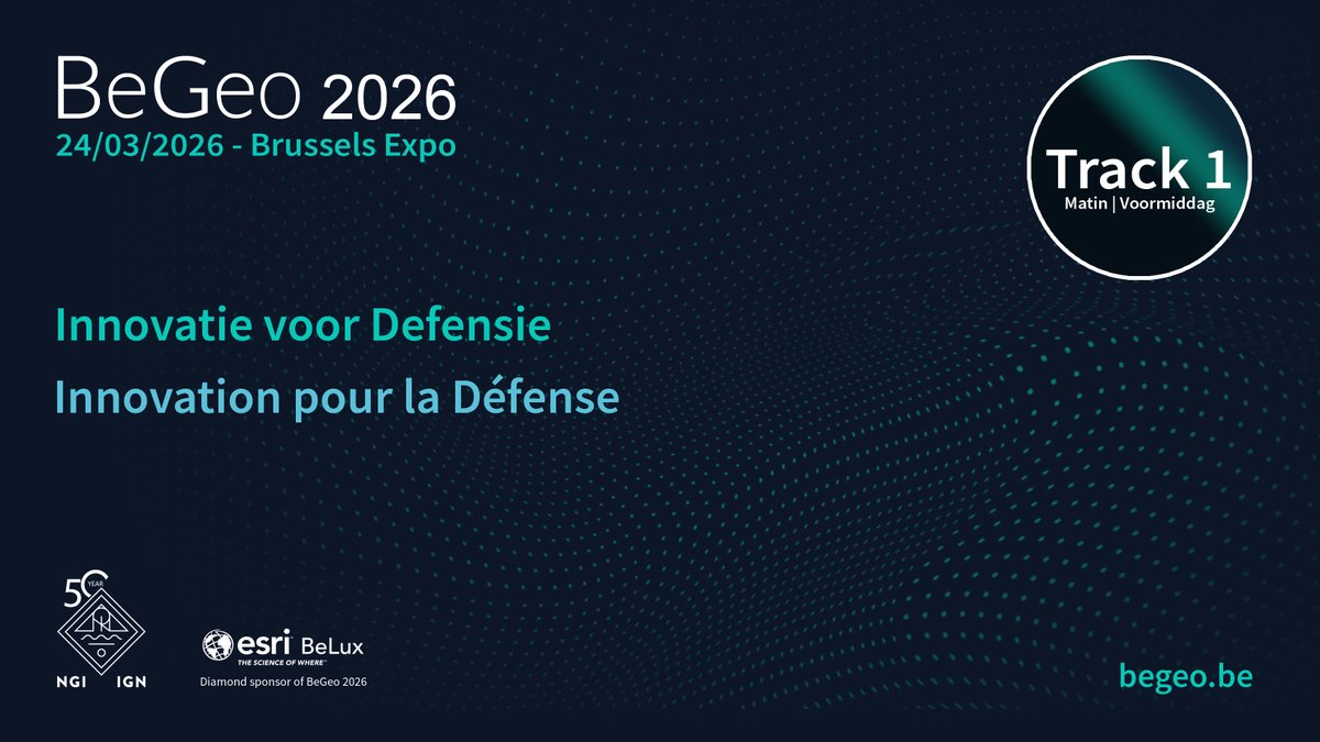 Nationaal Geo Instituut | Institut Géo National tweet media